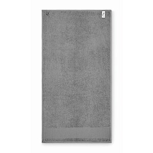 Cotton hand towel, stone grey