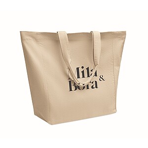 Cotton shopping bag, beige