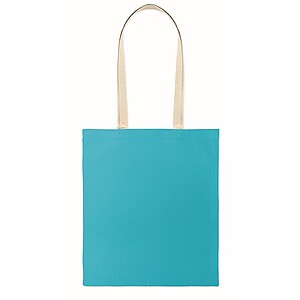 Cotton shopping bag, turquoise