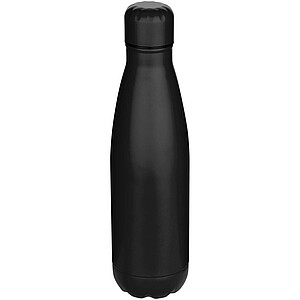 Cove 750 ml RCS recycled single wall stainless steel water bottle, black