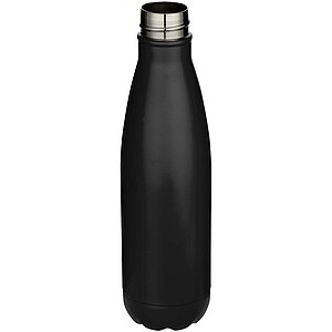 Cove 750 ml RCS recycled single wall stainless steel water bottle, black