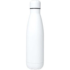 Cove 750 ml RCS recycled single wall stainless steel water bottle, white