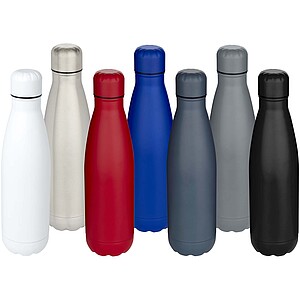 Cove 750 ml RCS recycled single wall stainless steel water bottle, white