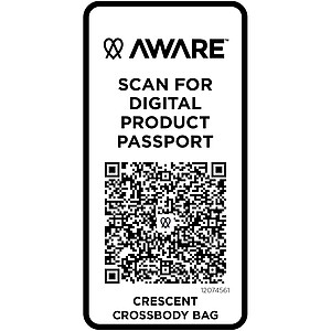 Crescent 500 g/m2 Aware™ recycled crossbody bag, green