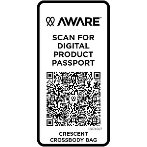 Crescent 500 g/m2 Aware™ recycled crossbody bag, oatmeal