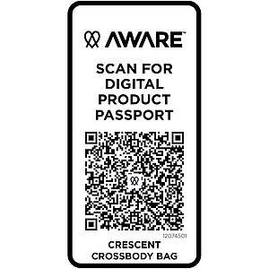 Crescent 500 g/m2 Aware™ recycled crossbody bag, white