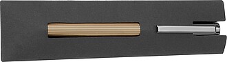 CrisMa ball pen with ribbed grip, beige