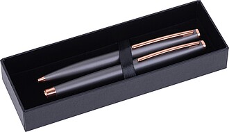 CrisMa metal writing set, dark grey