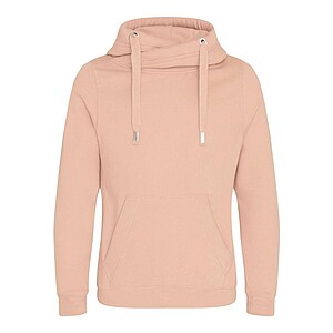 Cross neck hoodie JUST HOODS, Nude, size M