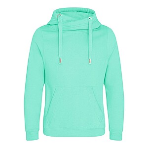 Cross neck hoodie JUST HOODS, Peppermint, size XS