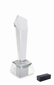 Crystal award in a gift box