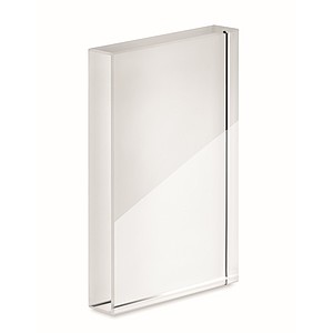 Crystal award or trophy frame