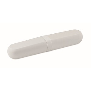 Cutlery set and case in PLA, white