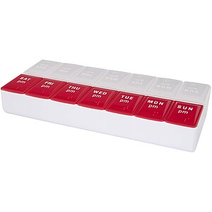 Cycle 7-day AM/PM multi-vitamin organiser, red