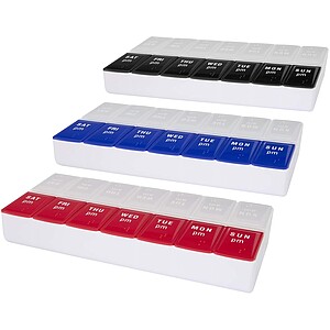 Cycle 7-day AM/PM multi-vitamin organiser, red