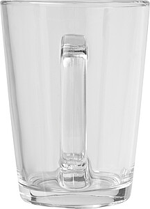 DAMULSA Sada 2 skleněných hrnků na čaj, 300 ml, transparentní