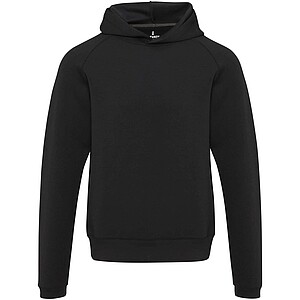 Danali unisex interlock sports hoodie, solid black