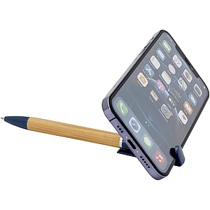 Delfina phone holder pen (blue ink), ocean blue