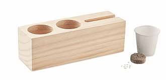 Desk stand with seeds kit