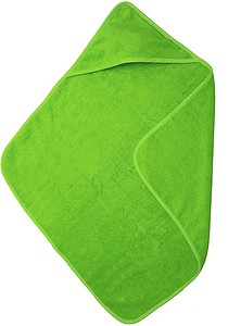 Dětský ručník s kapucí 450 gr/m2, zelená