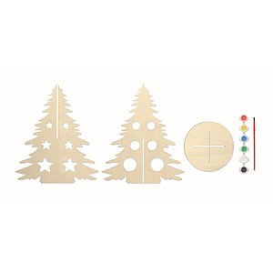 DIY wooden silhouette Christmas tree