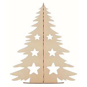 DIY wooden silhouette Christmas tree