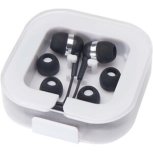 Dofida wired Type-C earbuds with recycled plastic storage box, solid black
