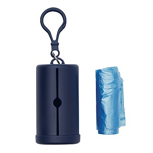 Dog waste bag dispenser, navy blue