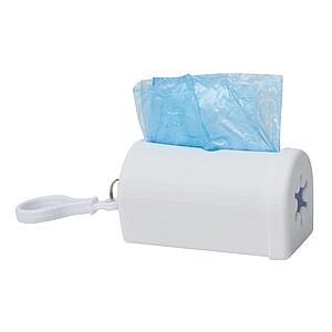 Dog waste bag dispenser, white