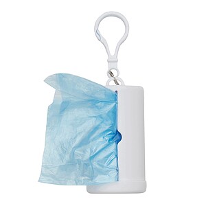 Dog waste bag dispenser, white
