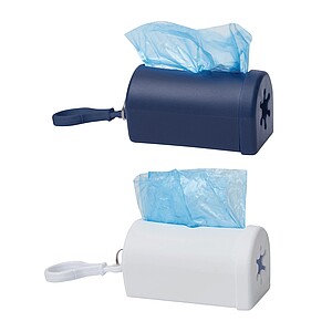 Dog waste bag dispenser, white