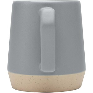 Dolce 300 ml ceramic mug with matt finish, grey