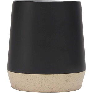 Dolce 300 ml ceramic mug with matt finish, solid black