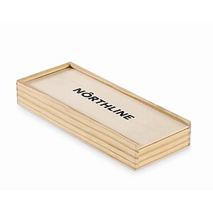 Domino and cards set, wood