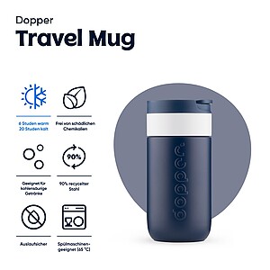 Dopper Travel Mug 300 ml, breaker blue