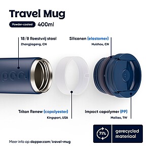 Dopper Travel Mug 400 ml, breaker blue