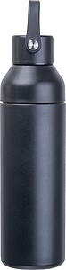 Double-opening insulated bottle, 480 ml, black