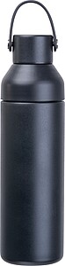 Double-opening insulated bottle, 480 ml, black