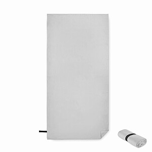 Double sided microfibre towel, grey