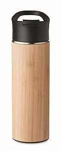 Double wall bamboo flask 450ml