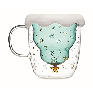 Double wall borosilicate mug