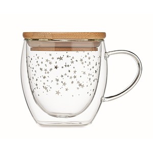 Double wall borosilicate mug