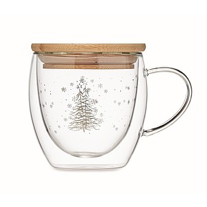 Double wall borosilicate mug