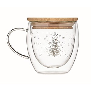 Double wall borosilicate mug