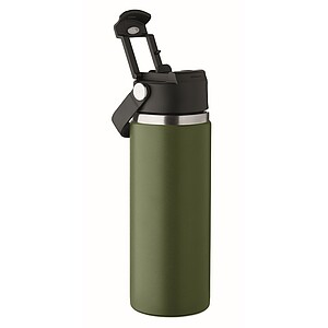 Double wall bottle 500 ml, dark green
