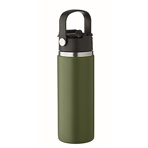 Double wall bottle 500 ml, dark green