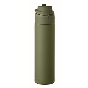 Double wall bottle 500 ml, dark green