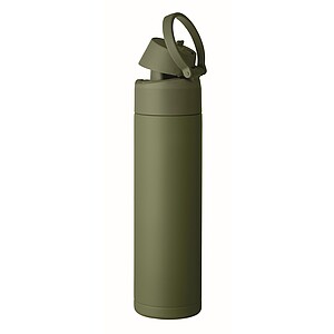 Double wall bottle 500 ml, dark green
