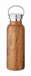 Double wall insulating vacuum bottle