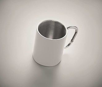 Double wall metal mug 300 ml